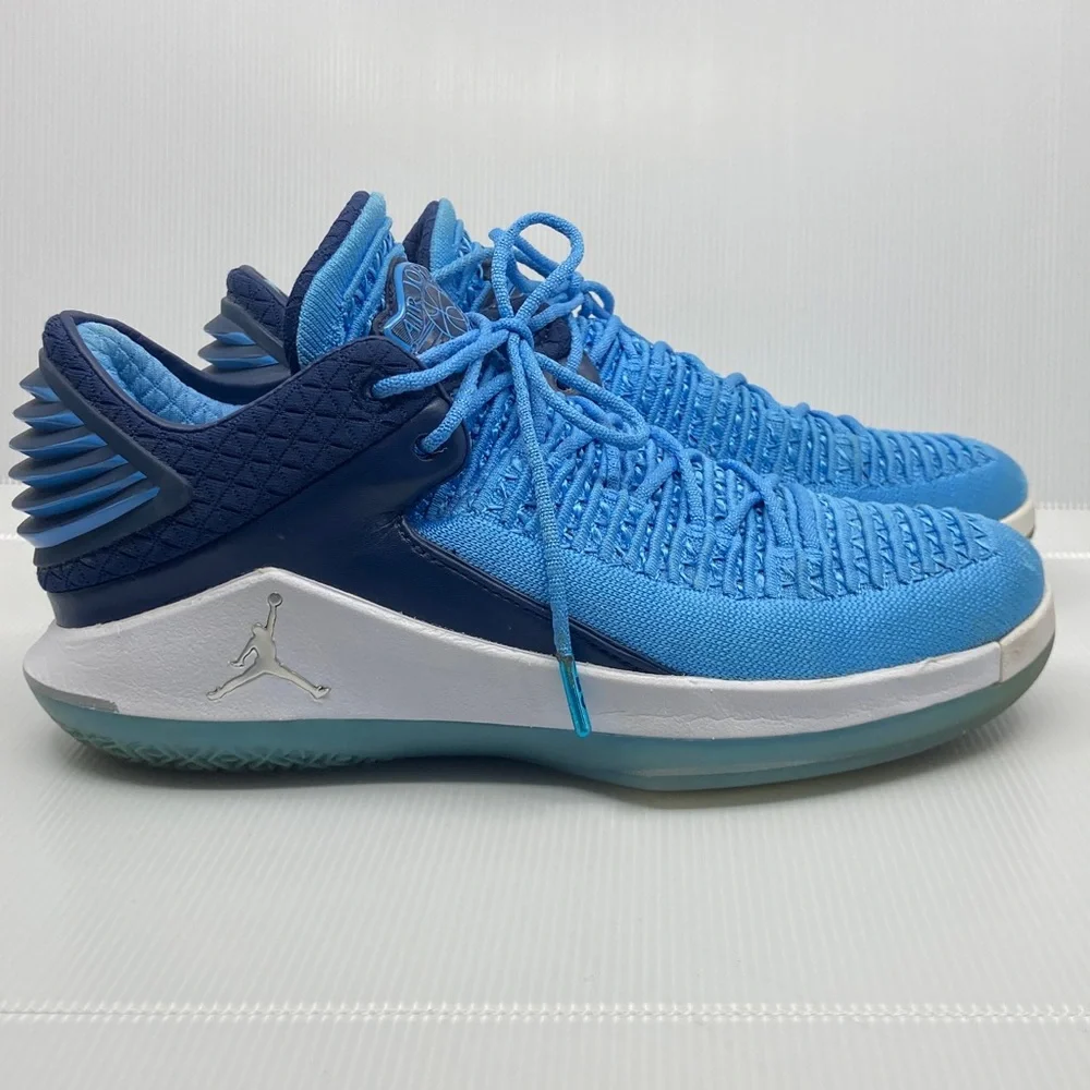 Nike Air Jordan 17 Blue Win Like 82 Tennis Shoes Sneakers size 9